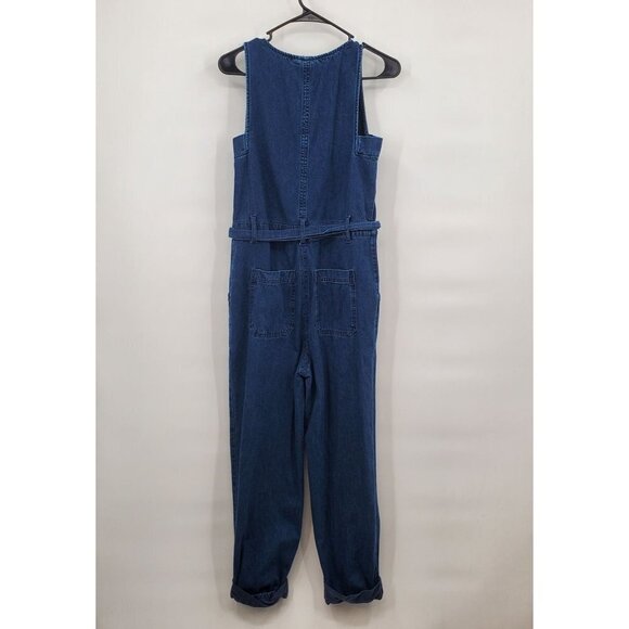 Rachel Comey X Target Indigo Denim Jumpsuit Overalls Belt Zipper Women Size 0 - Picture 4 of 14